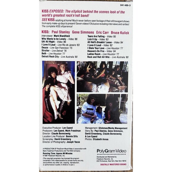 KISS - 7 VHS VIDEO TAPE LOT - '70s, '80s & '90s -  GOOD CONDITION. Tested - Picture 3 of 16